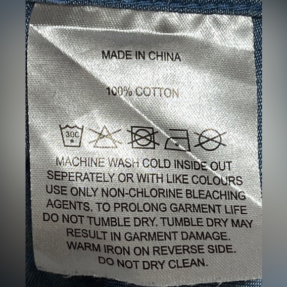 Barney Cools Feather Print Short Sleeve Shirt - Blue - Size M - Picture 5 of 8